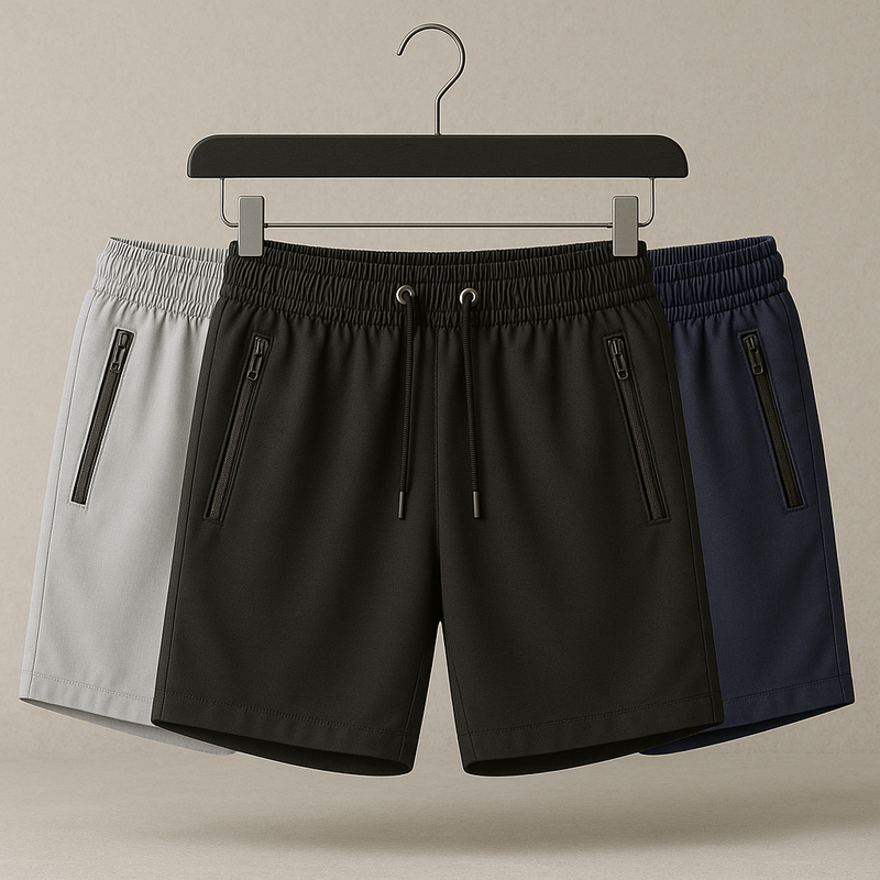 Kit 3 Shorts Seda Premium Avenna | Anti Suor, Não Amassa, Não Desbota – Hype 2025