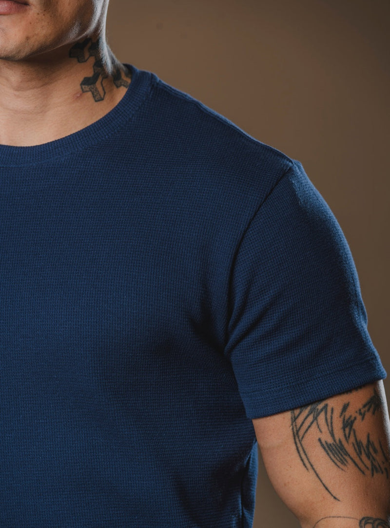 Kit com 5 Camisetas Texturizadas Malha Waffle Milano Avenna - Não amassa, não desbota e 0 transparência